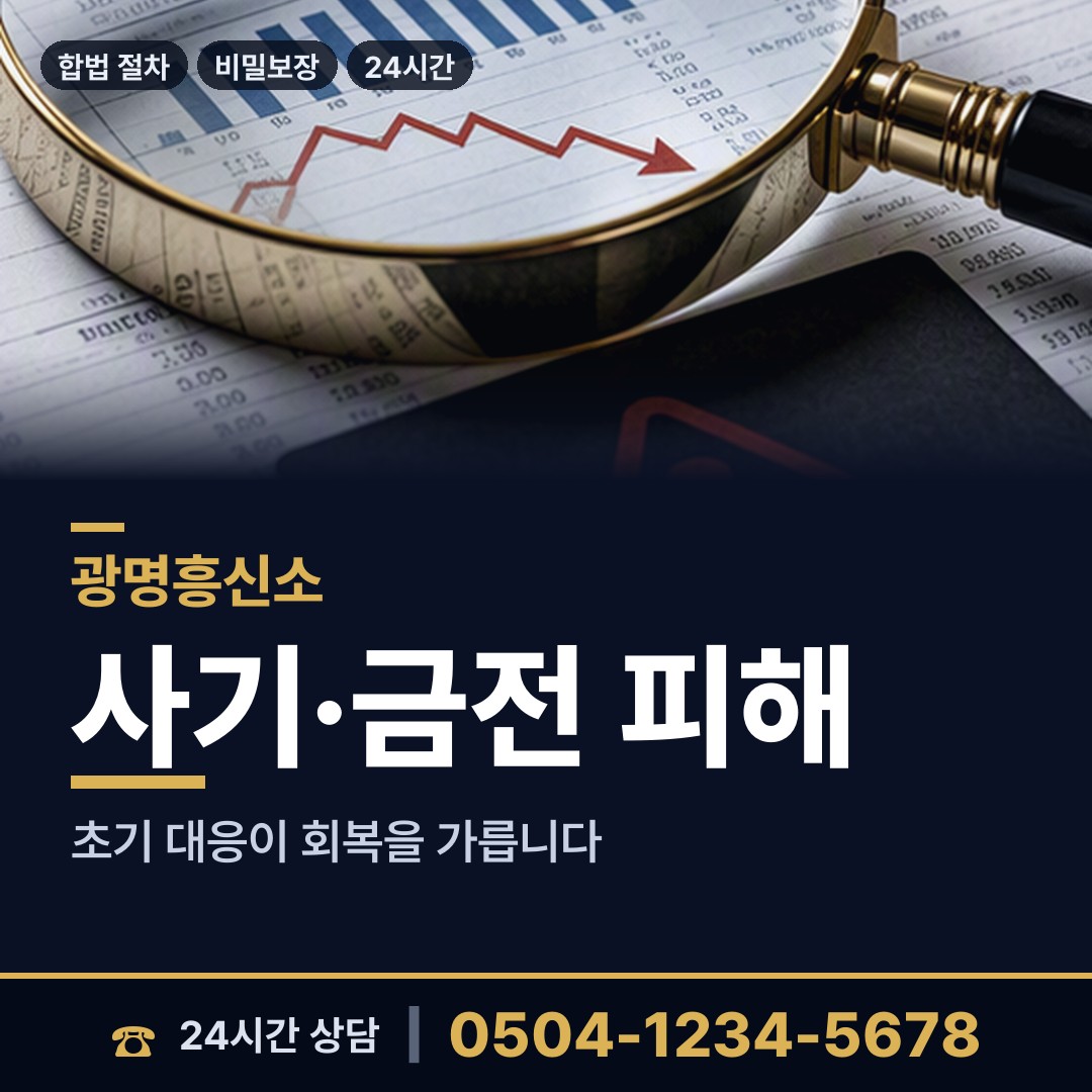광명 광명1동 중고거래사기 상담 안내